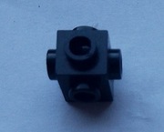 Lego 4733 Czarny klocek 1 x 1 z kołkami po 4 stronach 3053