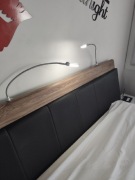 Lampa nad łóżko 2x Led + zasilacz