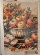 Haft diamentowy - jabłka (gotowy)