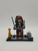 Minifigurka Kapitan Jack Sparrow z Karaibów Kompatybilna z LEGO