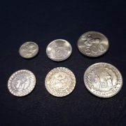 Indonezja 6 sztuk, aluminiowe 