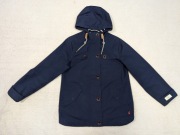 Granatowy żeglarski płaszcz przeciwdeszczowy z kapturem Joules Premium 38