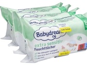 Babydream Sensitive Extra 12x80 chusteczki nawilżone z Niemiec