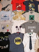 Bluzki chłopięce długi i krótki rękaw roz 116 do przedszkola FIRMOWE