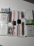 Smart Watch różowy dwa paski 