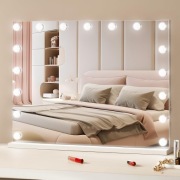 Lustro do makijażu z oświetleniem LED, regulowane, z lusterkiem 10X