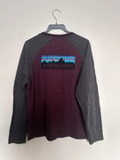 Patagonia bluza raglan logo plecy unisex organic cotton