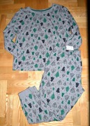 86^ Primark świąteczna piżama komplet w choinki 46/48