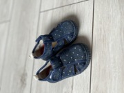 Granatowe trampki w kropki na rzep 19