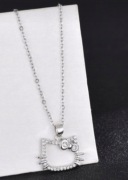 Hello Kitty naszyjnik łańcuszek srebrny 2,2 cm