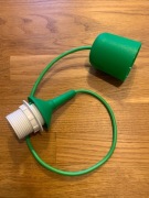 Zwis pojedyńczy E27 do lampy wiszącej ,zielony