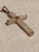 Krzyżyk srebro 925 masa perłowa krzyż