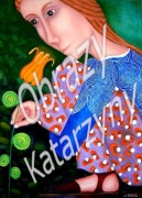 Obraz w postaci pliku cyfrowego "Zuza na skwerku"