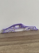 Dekoracja Ścienna Porsche 911 Turbo Sylwetka Samochód Ozdoba Na Ścianę 