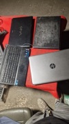 4 sztuki laptopow czesci uszkodzone z brakami lenovo, sony, hp, asus