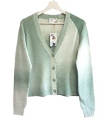 Damski zielony sweter ombre z długim rękawem UP2Fashion 36/S 