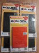 Etui na paszport komplet 4 czarne i 1 czerwone ochrona RFID