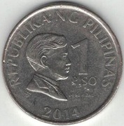 Filipiny 1 piso peso 2014 - 24 mm - nr 1