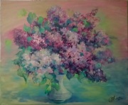 Bez. Autorski obraz ręcznie malowany na płótnie. 