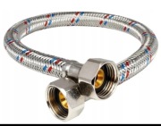 Przyłącze Elestyczne w Oplocie Stalowym Nakrętno G1/2" x G1/2" 20 CM