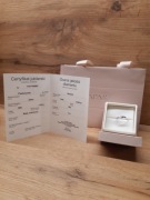 Pierścionek z białego złota z brylantem 0,04ct próba 585 Apart r. 14