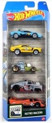 HOT WHEELS 5pak Autka Zestaw HW RETRO RACERS HTV50