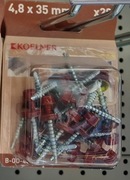 Wkręt do blach 4,8x35mm z podkładką - 20 sztuk KOELER