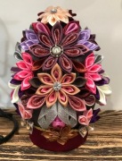 Wielkanoc jajko pisanka wstążka satyna stroik