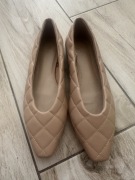 H&M balerinki beżowe
