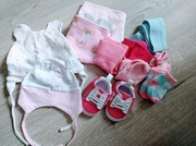 Czapeczki skarpetki paka dla dziewczynki 