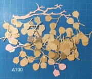 SCRAPKI KRAKÓW gałązki, listki  40 szt. (A100)