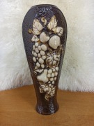 Duży wazon ceramiczny – Piaseczno, ręcznie zdobiony 