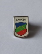 Herb gmina Zawoja przypinka pin odznaka wpinka