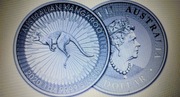 AUSTRALIJSKI KANGUR  - SREBRNA MONETA - 1 UNCJA - STAN MENNICZY !!!