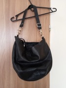 Torba skórzana do ręki na ramię, typu worek 