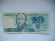 POLSKA BANKNOT PRL 10 zł 1982 rok seria E