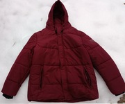 Ciepła pikowana kurtka męska. Rozmiar 58. Kolor bordo.