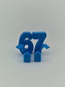 Figurka 3D „Six Seven” – zabawne cyfry 6 i 7 z rączkami i nóżkami