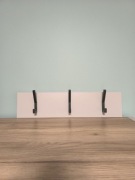 Nowy wieszak ścienny do przedpokoju sypialni 50 cm kaszmirowy czarny 