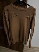 Bluzka sweter M/L brąz