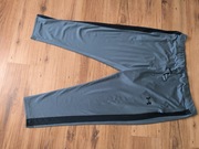 Under Armour spodnie dresowe 3XL męskie szare z lampasem poliester śliskie 