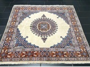 Unikatowy Perski ręcznie tkany wełniany dywan Moud 200x200cm Certyfikat. 