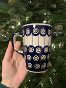 Kubek Bolesławiec Pluton kropka nowy 1 gatunek paw