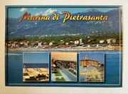 Marina di Pietrasanta, 2002 Włochy – pocztówka wysłana, ze znaczkiem