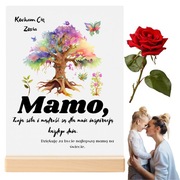 Prezent Ramka ze zdjęciem na szkle dla Mamy | Taty - Personalizowana