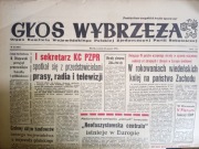 PRL. Oryginalna gazeta z 1975 roku na 50 urodziny.