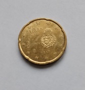 20 Euro centów - Hiszpania 2017r, śr. 22,25mm, waga 5,7g