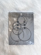 Damskie kolczyki koła zestaw trzy pary 