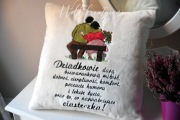 Poduszka z haftem Dzień Babci Dzień Dziadka