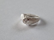 Srebrny pierścionek z cyrkonią próba 925